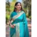 Picture of Superb Silk Dark Turquoise Saree