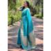 Picture of Superb Silk Dark Turquoise Saree