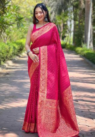 Picture of Sublime Silk Pink Saree