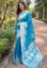 Picture of Elegant Organza Dark Cyan Saree