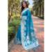 Picture of Elegant Organza Dark Cyan Saree