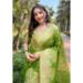 Picture of Pretty Organza Olive Saree