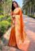 Picture of Stunning Organza Chocolate Saree