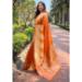 Picture of Stunning Organza Chocolate Saree