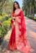 Picture of Grand Organza Dark Red Saree