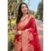 Picture of Grand Organza Dark Red Saree