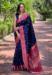 Picture of Bewitching Silk Dark Slate Blue Saree