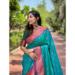 Picture of Sightly Silk Dark Cyan Saree