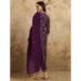 Picture of Well Formed Chiffon Brown Readymade Salwar Kameez