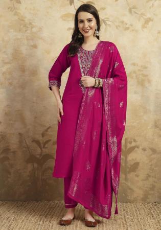 Picture of Marvelous Chiffon Pink Readymade Salwar Kameez