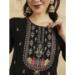 Picture of Grand Chiffon Black Readymade Salwar Kameez