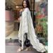 Picture of Ideal Georgette White Readymade Salwar Kameez