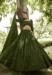 Picture of Wonderful Georgette & Net Forest Green Lehenga Choli