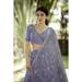 Picture of Lovely Georgette & Net Plum Lehenga Choli