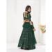 Picture of Ravishing Georgette & Net Dark Green Lehenga Choli