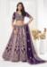 Picture of Wonderful Georgette & Net Purple Lehenga Choli