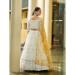 Picture of Marvelous Georgette & Net Off White Lehenga Choli