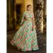 Picture of Georgette & Net Dark Sea Green Lehenga Choli