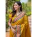 Picture of Shapely Silk Dark Golden Rod Saree