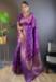 Picture of Beauteous Silk Purple Saree