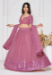 Picture of Beautiful Georgette Pale Violet Red Lehenga Choli