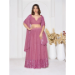 Picture of Beautiful Georgette Pale Violet Red Lehenga Choli