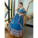 Picture of Good Looking Georgette & Net Teal Lehenga Choli