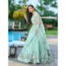 Picture of Georgette & Net Dark Sea Green Lehenga Choli