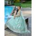 Picture of Georgette & Net Dark Sea Green Lehenga Choli