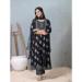 Picture of Rayon & Cotton Black Readymade Salwar Kameez