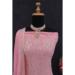 Picture of Georgette Pale Violet Red Straight Cut Salwar Kameez