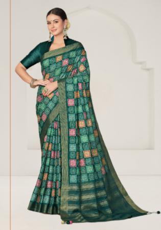 Picture of Lovely Silk Sea Green Saree