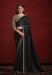 Picture of Fine Crepe & Georgette & Silk Black Saree