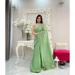 Picture of Marvelous Georgette Dark Sea Green Saree