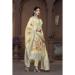 Picture of Organza Lemon Chiffon Straight Cut Salwar Kameez