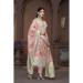 Picture of Organza Burly Wood Straight Cut Salwar Kameez