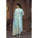 Picture of Organza Light Steel Blue Straight Cut Salwar Kameez