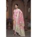 Picture of Organza Rosy Brown Straight Cut Salwar Kameez