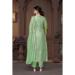 Picture of Organza Dark Sea Green Straight Cut Salwar Kameez