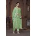 Picture of Organza Dark Sea Green Straight Cut Salwar Kameez