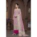 Picture of Alluring Rayon Rosy Brown Straight Cut Salwar Kameez