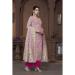 Picture of Alluring Rayon Rosy Brown Straight Cut Salwar Kameez