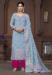 Picture of Taking Rayon Cadet Blue Straight Cut Salwar Kameez