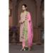 Picture of Bewitching Cotton Light Pink Straight Cut Salwar Kameez