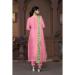 Picture of Bewitching Cotton Light Pink Straight Cut Salwar Kameez