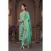 Picture of Elegant Cotton Dark Cyan Straight Cut Salwar Kameez