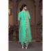 Picture of Elegant Cotton Dark Cyan Straight Cut Salwar Kameez