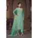 Picture of Elegant Cotton Dark Cyan Straight Cut Salwar Kameez