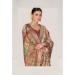 Picture of Fine Silk Dark Khaki Saree