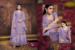 Picture of Chiffon Slate Grey Straight Cut Salwar Kameez